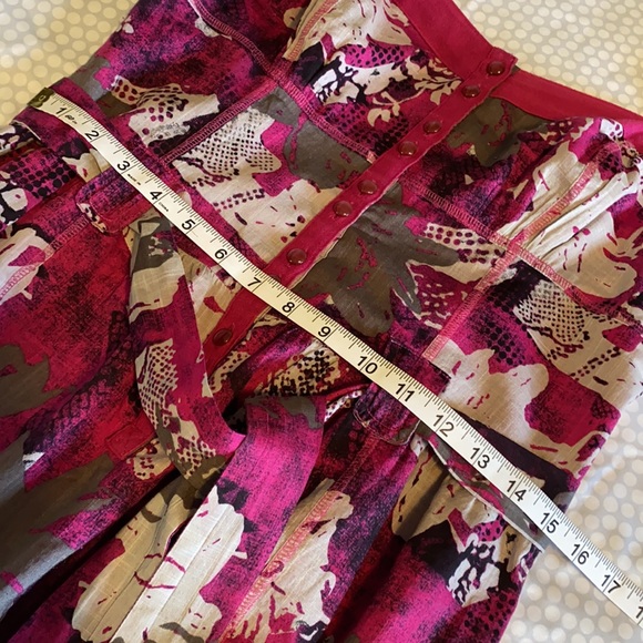 DNKY Jeans Flower Sun Dress Lined Drawstring Belt - Picture 9 of 12